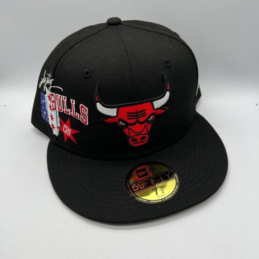 Chicago Bulls Windy‎ City NBA 7 1/2 59Fifty New Era Hat Fitted Cap New Men